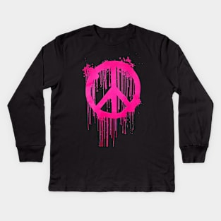 Banksy World Peace Kids Long Sleeve T-Shirt